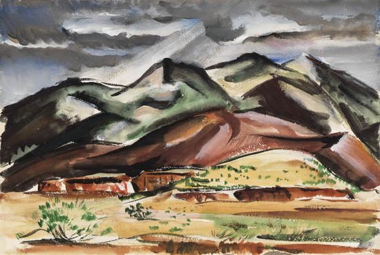 CHARLES ALSTON (1907 - 1977) Untitled (Californian Landscape).